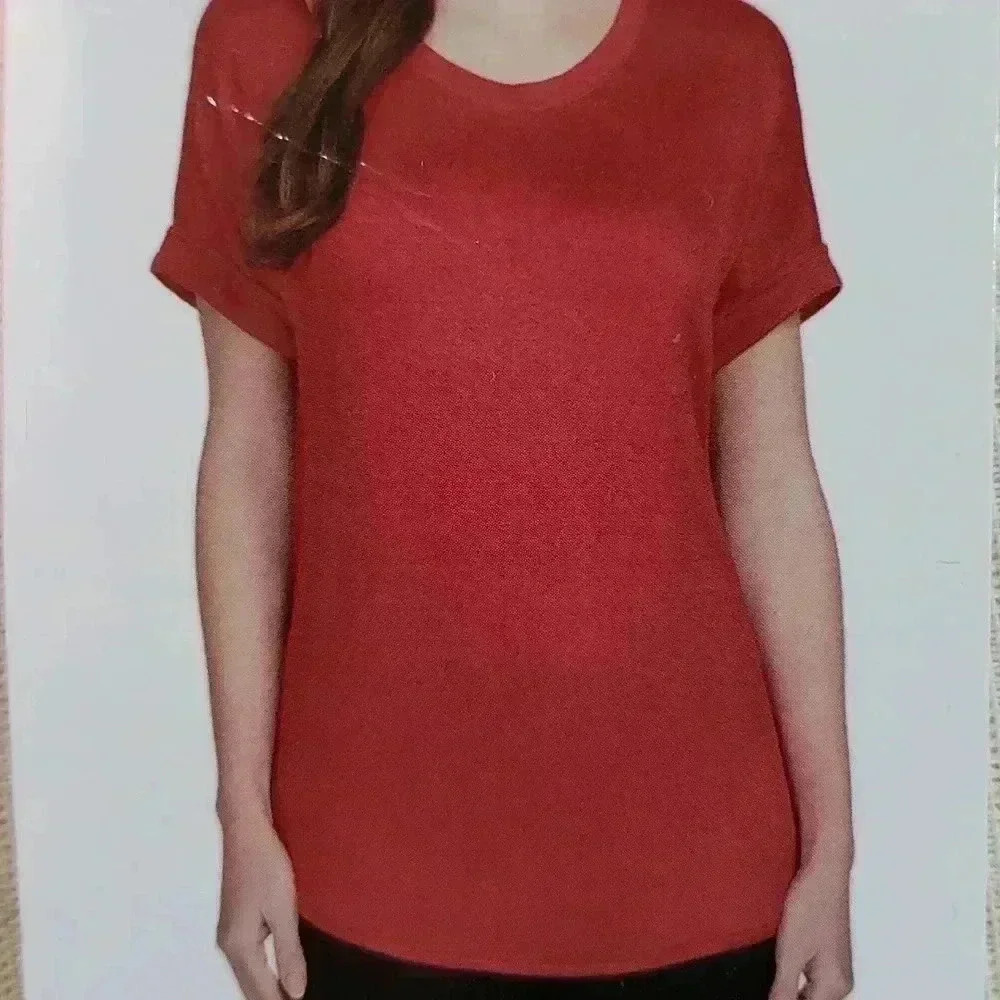 Matty m french terry roll cuff tee